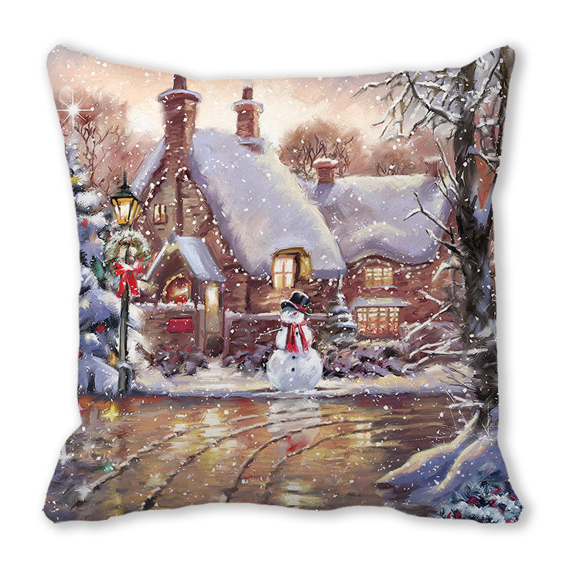 Merry Christmas Velvet Decorative Cushion ZT402
