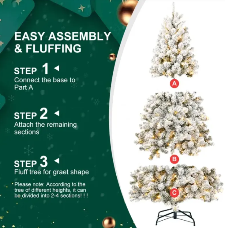 Frost Glow 5ft Flocked Tree