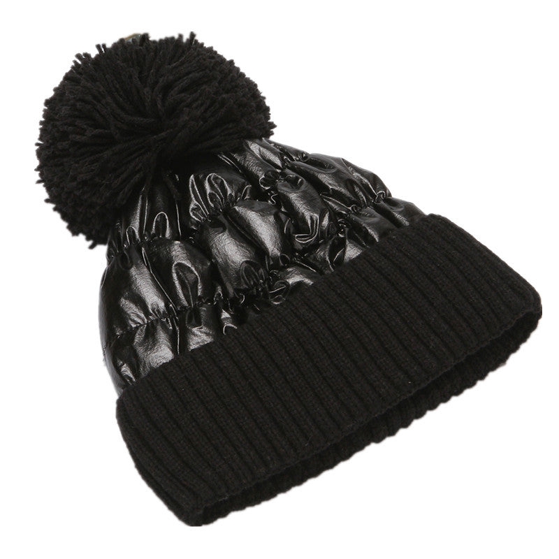 Thick Woolen Knitted Hat for Ladies