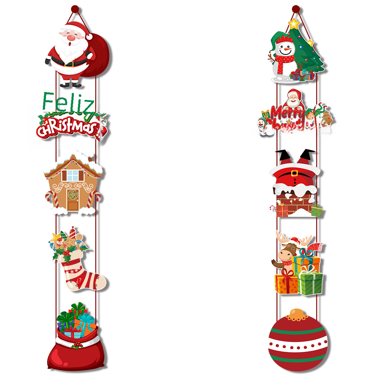 Merry Christmas Door Banner for Home Decoration