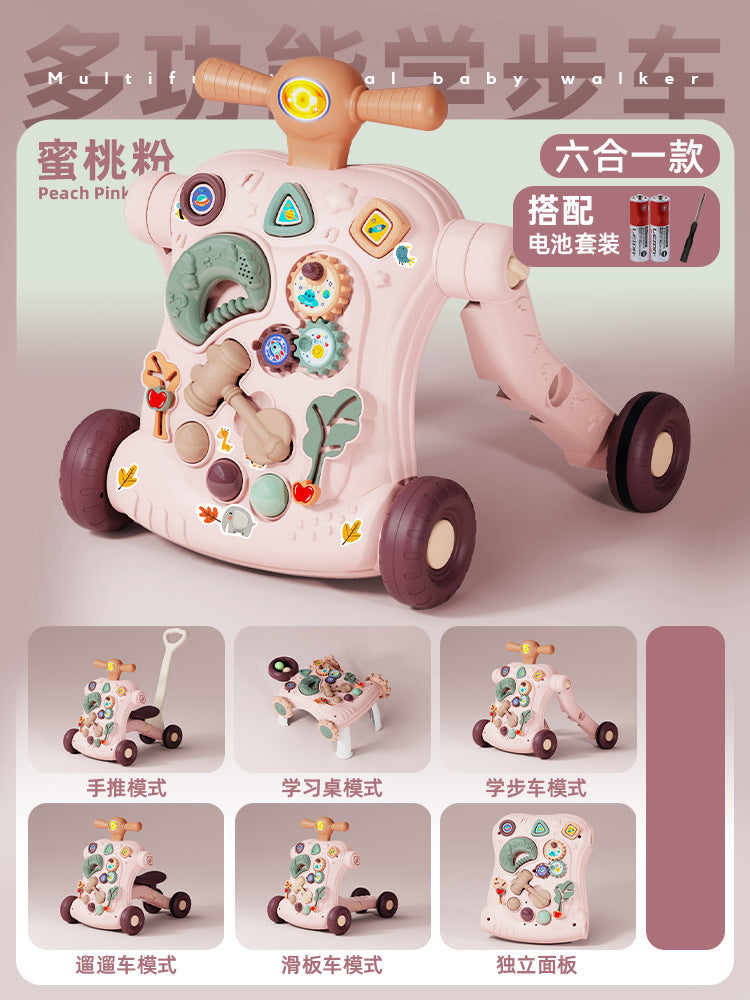 Multifunctional Baby Walker with Anti-Tip Design