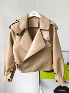 Versatile Slim Women's Street Jackets - Fashionable Comfort