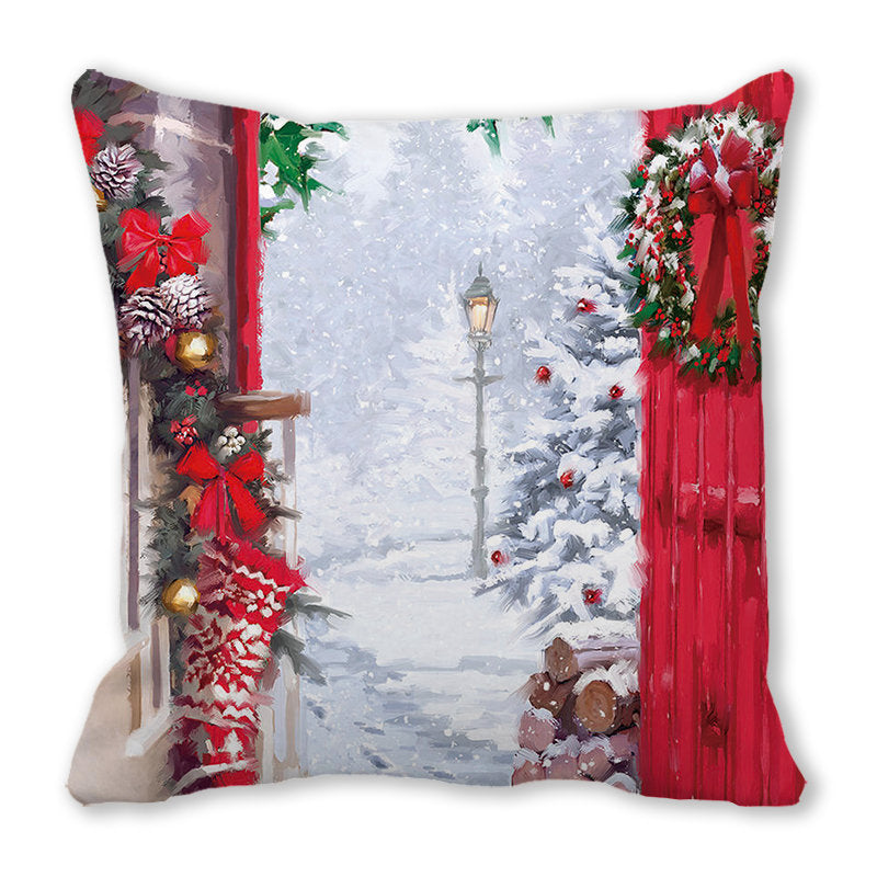 Merry Christmas Velvet Decorative Cushion ZT402