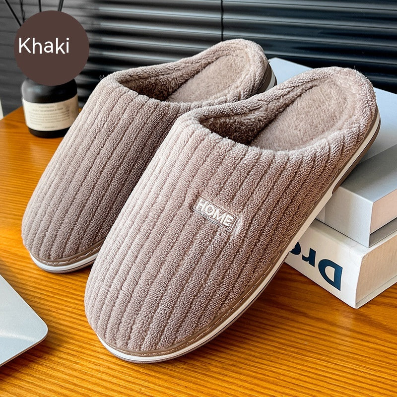 Winter Antislip Cotton Slippers for Home Use