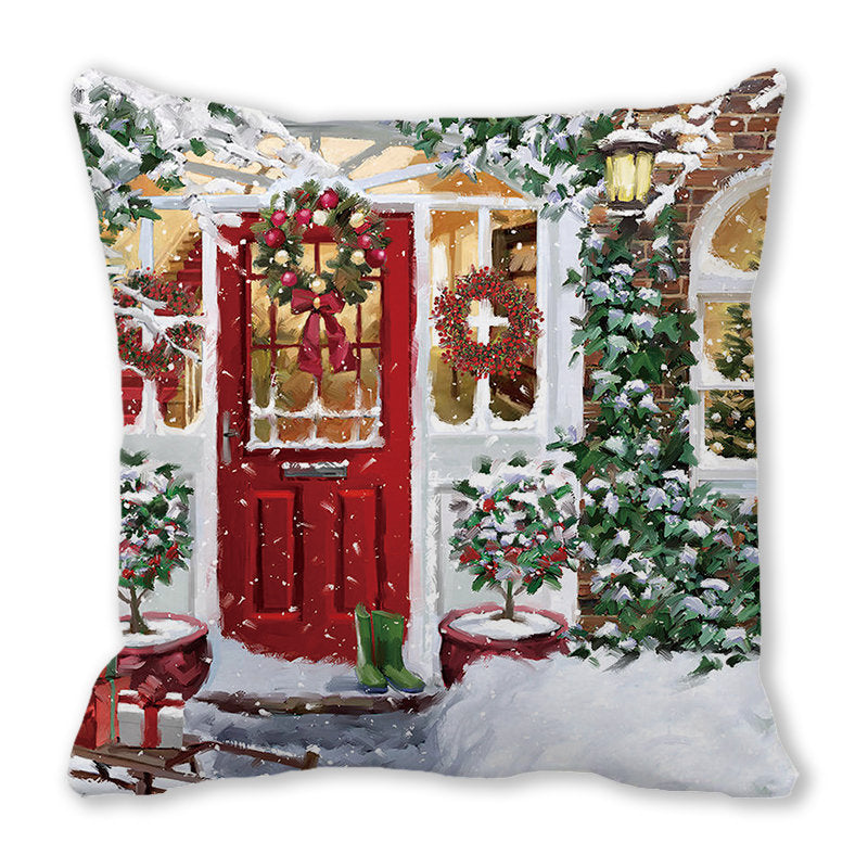 Merry Christmas Velvet Decorative Cushion ZT402
