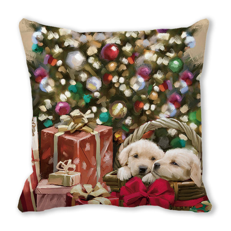 Merry Christmas Velvet Decorative Cushion ZT402