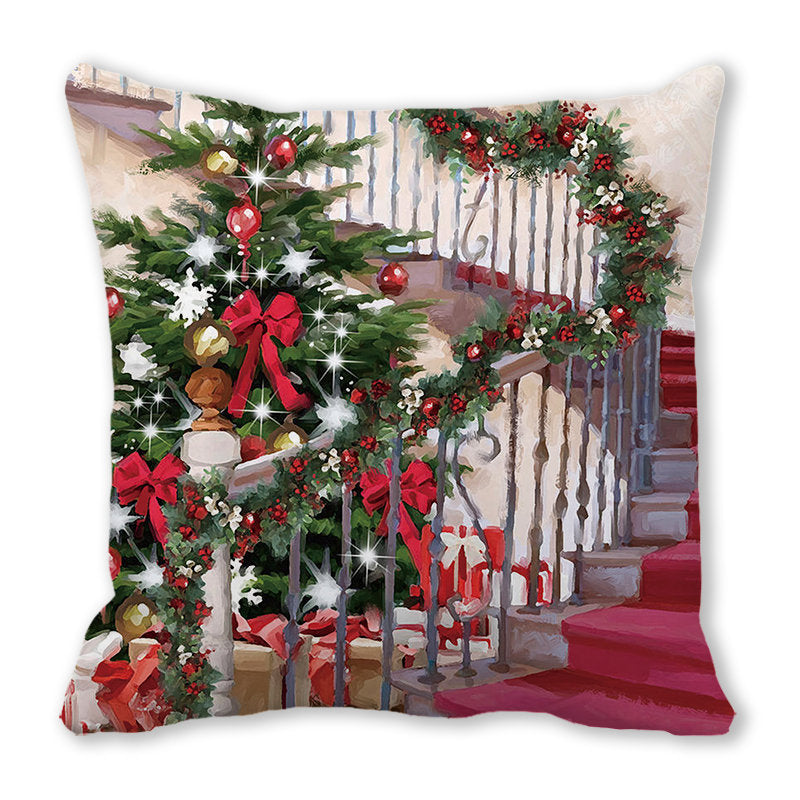 Merry Christmas Velvet Decorative Cushion ZT402