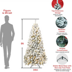 Frost Glow 5ft Flocked Tree