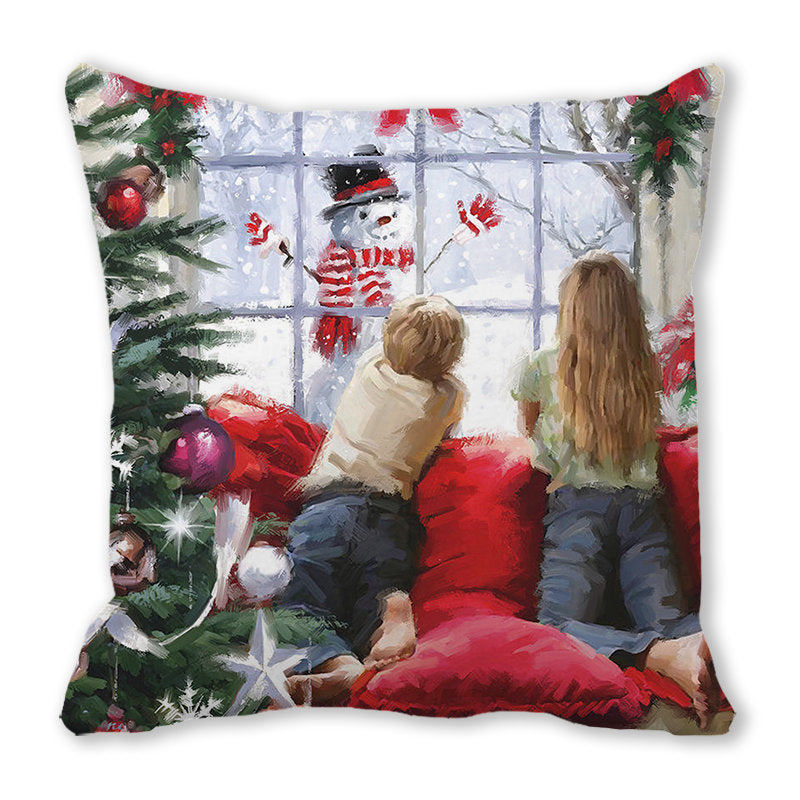Merry Christmas Velvet Decorative Cushion ZT402