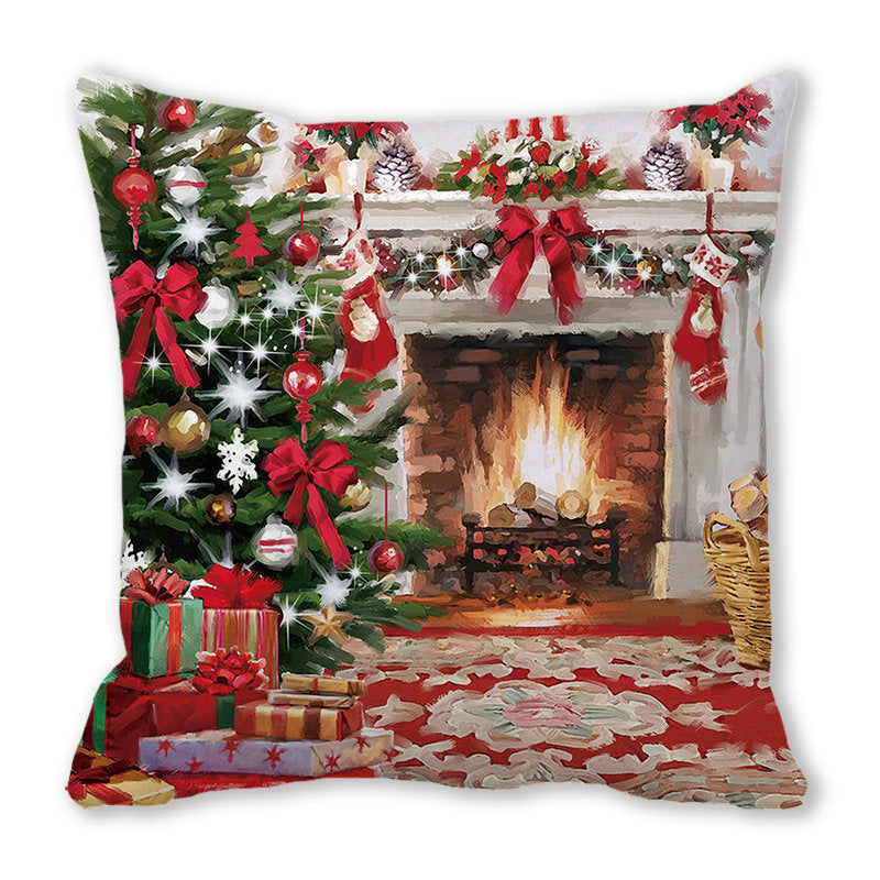 Merry Christmas Velvet Decorative Cushion ZT402