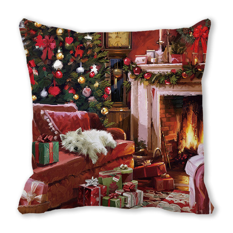 Merry Christmas Velvet Decorative Cushion ZT402