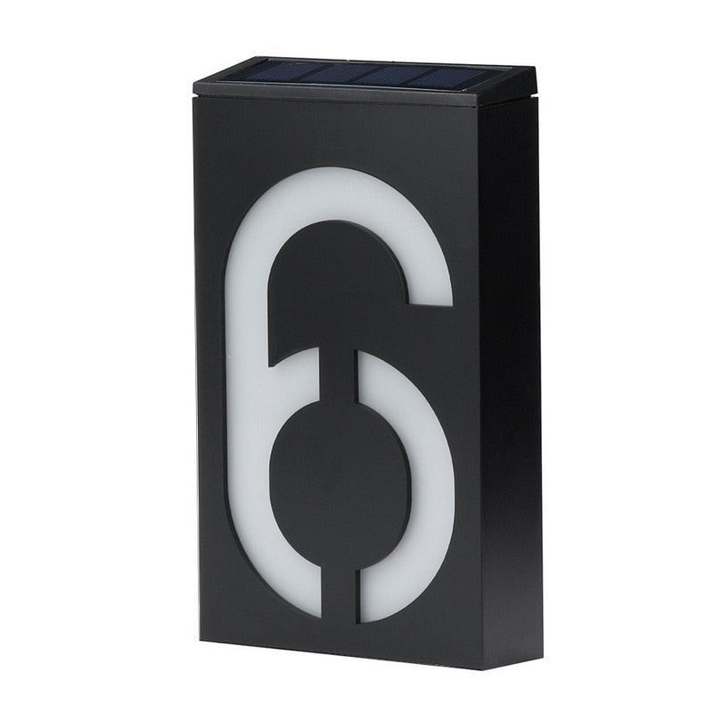 Solar Digital House Number Light with Large Display