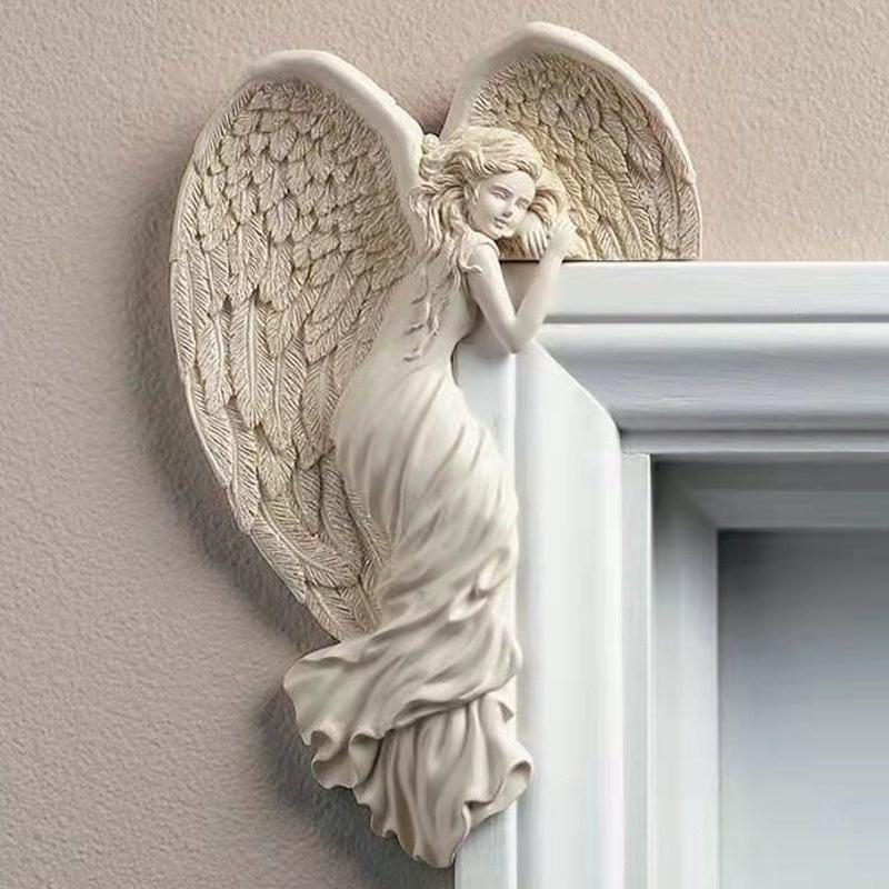 Angel Wings Resin Craft Pendant for Door Decoration