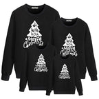 Autumn Christmas Tree Printed Parent-Child Sweater