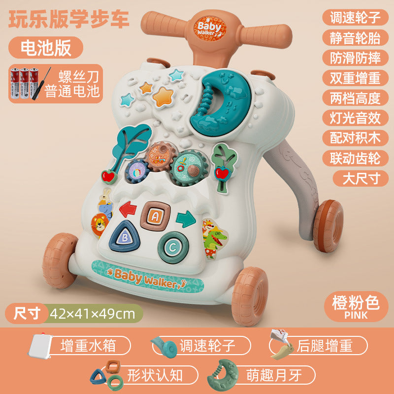 Multifunctional Baby Walker with Anti-Tip Design
