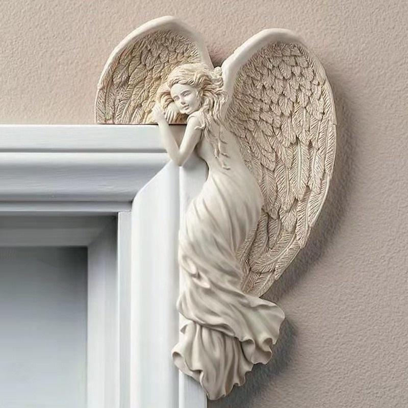 Angel Wings Resin Craft Pendant for Door Decoration