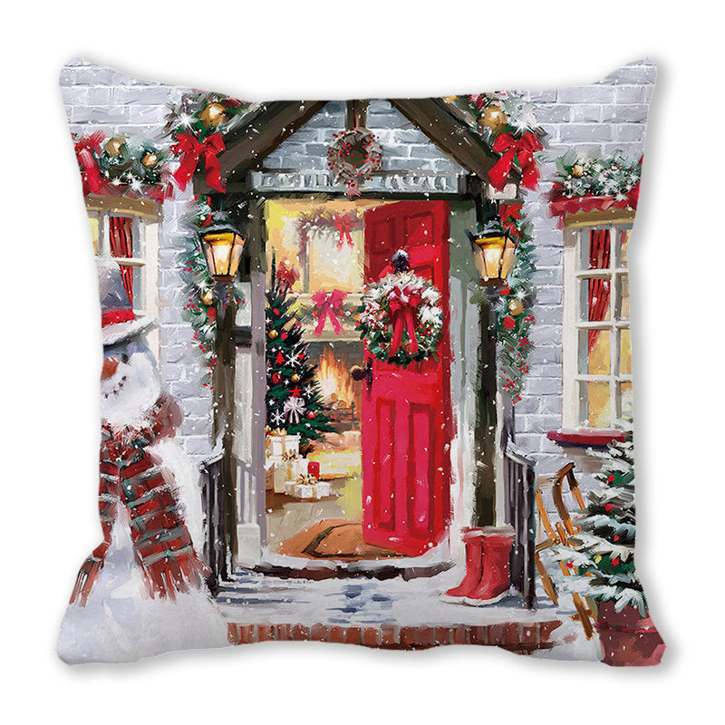 Merry Christmas Velvet Decorative Cushion ZT402