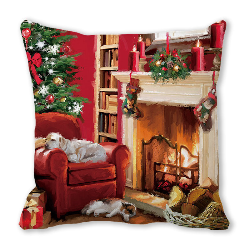 Merry Christmas Velvet Decorative Cushion ZT402