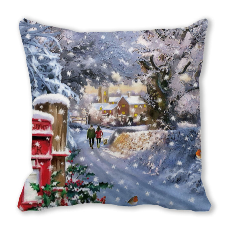 Merry Christmas Velvet Decorative Cushion ZT402