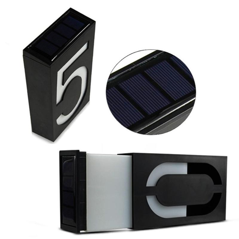 Solar Digital House Number Light with Large Display