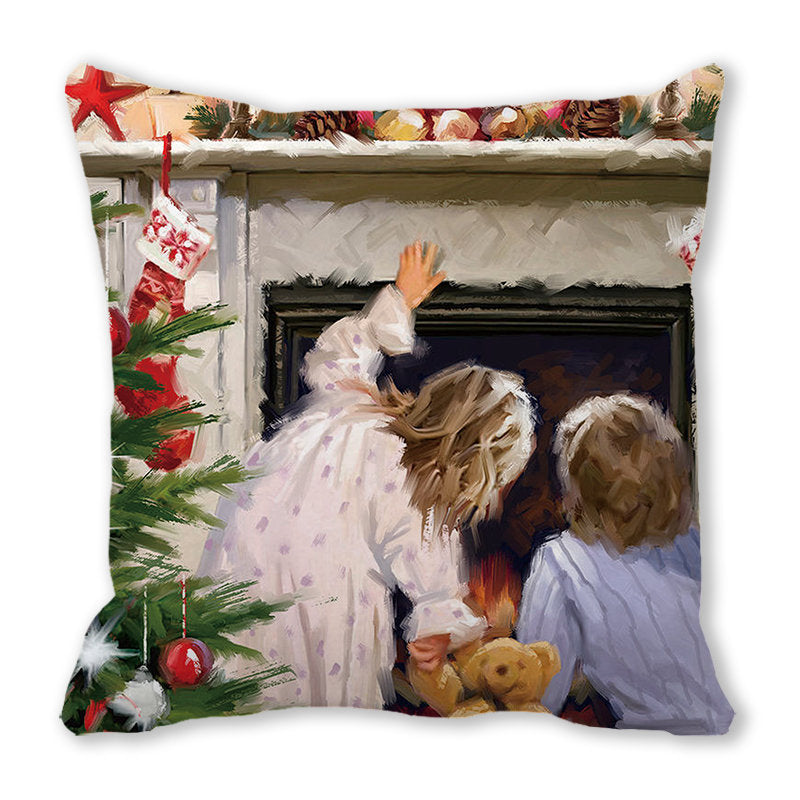 Merry Christmas Velvet Decorative Cushion ZT402