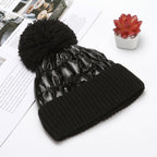 Thick Woolen Knitted Hat for Ladies