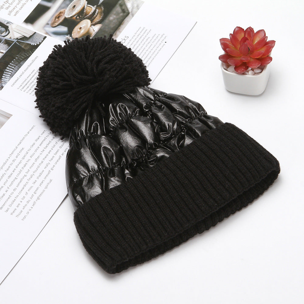 Thick Woolen Knitted Hat for Ladies
