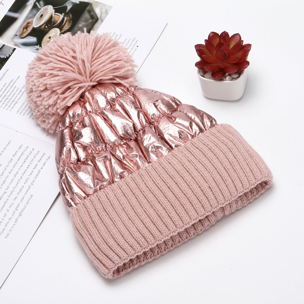 Thick Woolen Knitted Hat for Ladies