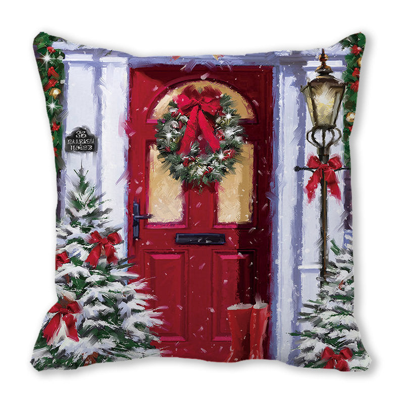 Merry Christmas Velvet Decorative Cushion ZT402