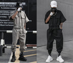 Japanese Functional Style Overalls for Men