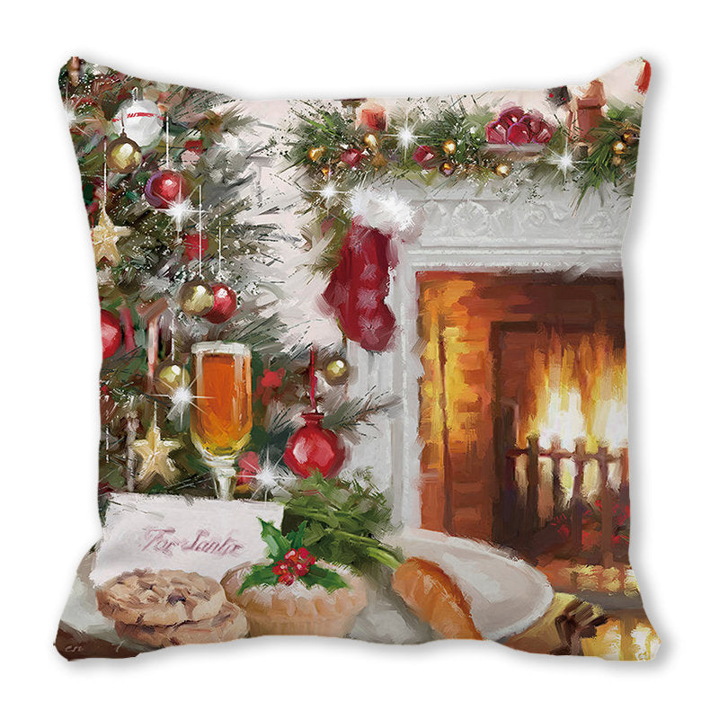 Merry Christmas Velvet Decorative Cushion ZT402