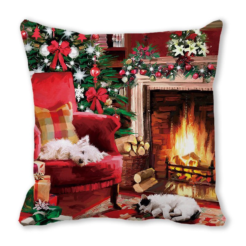 Merry Christmas Velvet Decorative Cushion ZT402