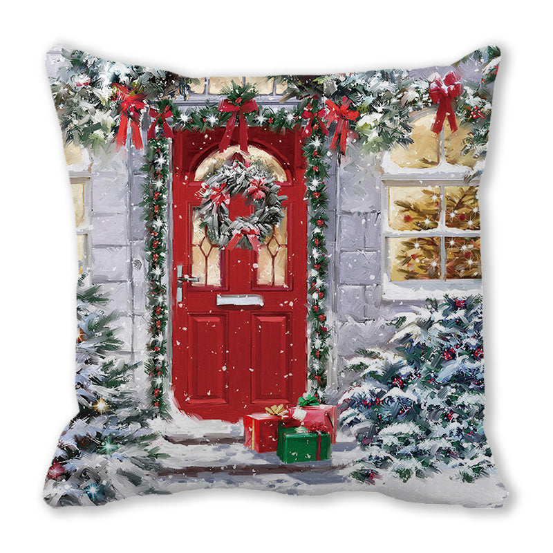 Merry Christmas Velvet Decorative Cushion ZT402