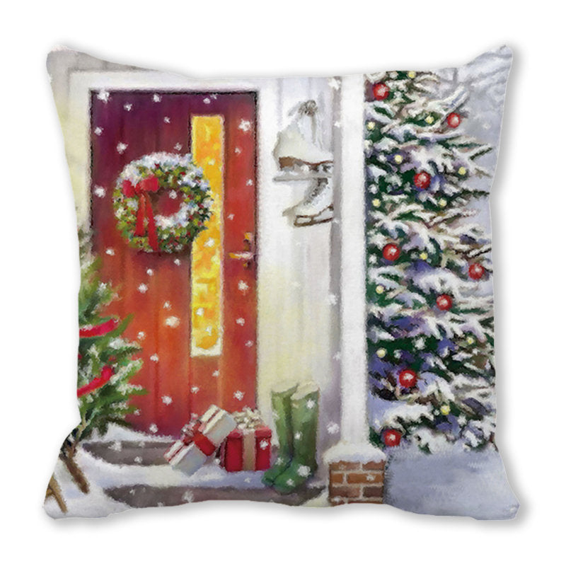 Merry Christmas Velvet Decorative Cushion ZT402