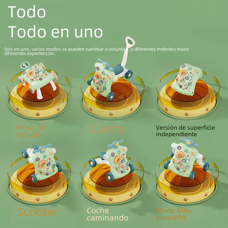 Multifunctional Baby Walker with Anti-Tip Design