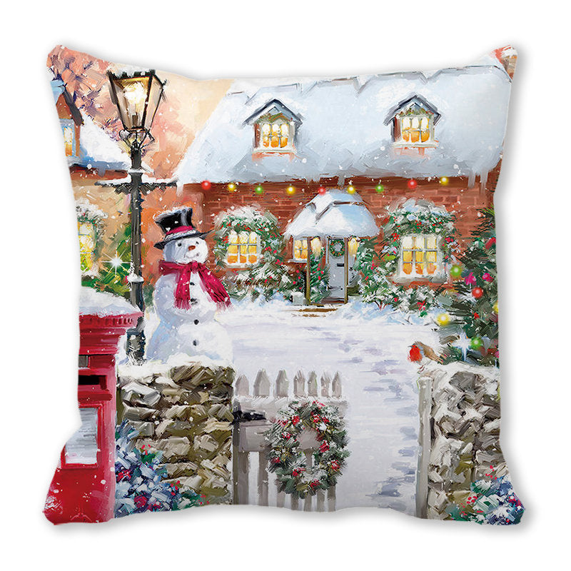 Merry Christmas Velvet Decorative Cushion ZT402