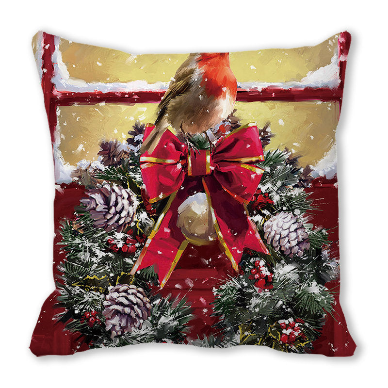 Merry Christmas Velvet Decorative Cushion ZT402