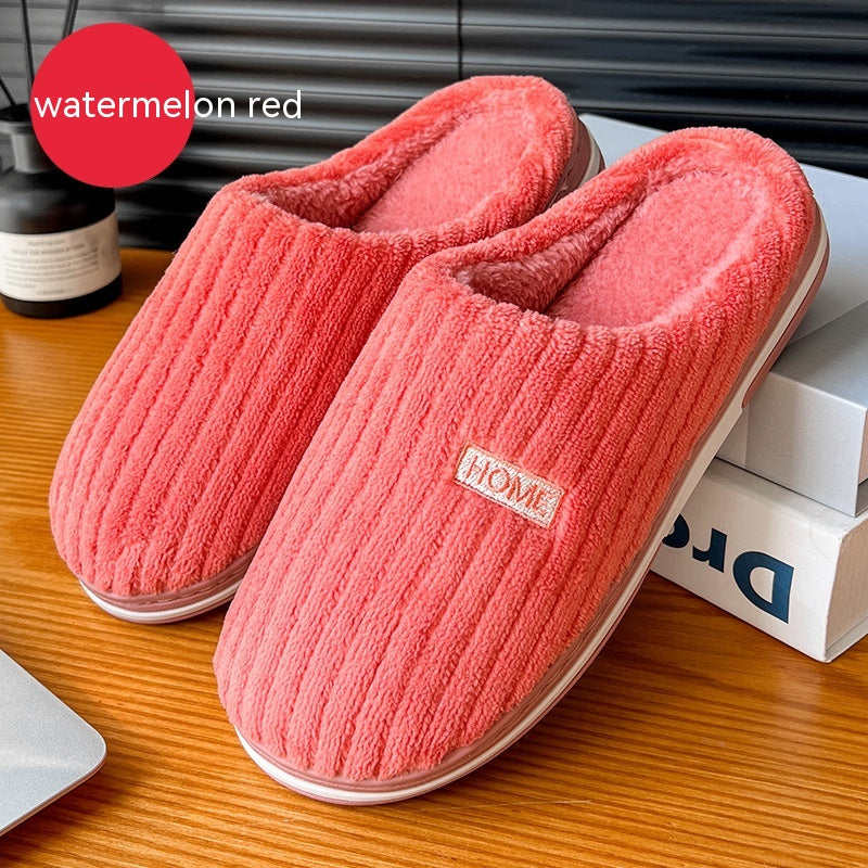 Winter Antislip Cotton Slippers for Home Use