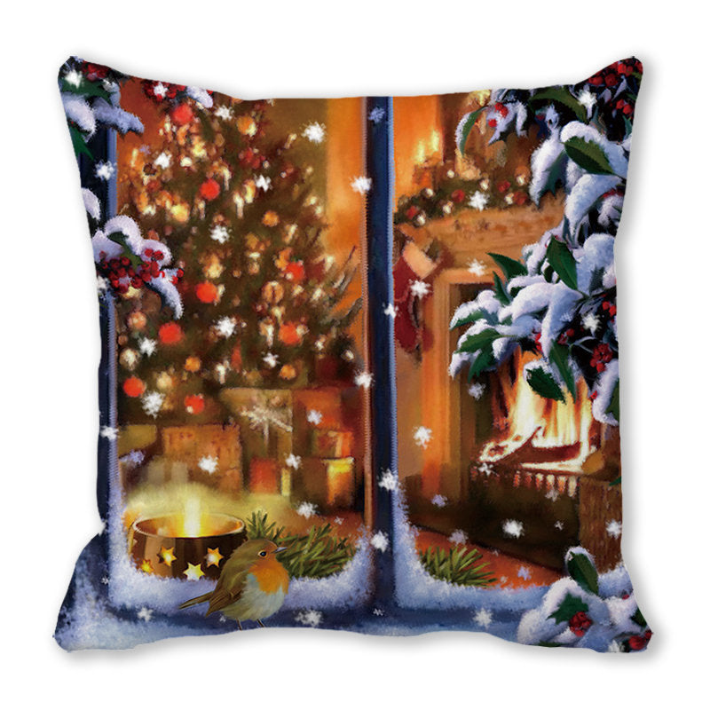 Merry Christmas Velvet Decorative Cushion ZT402