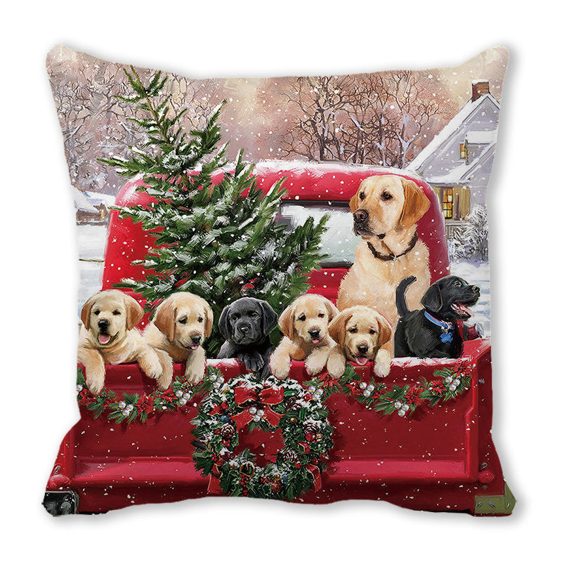 Merry Christmas Velvet Decorative Cushion ZT402