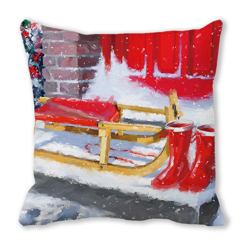 Merry Christmas Velvet Decorative Cushion ZT402