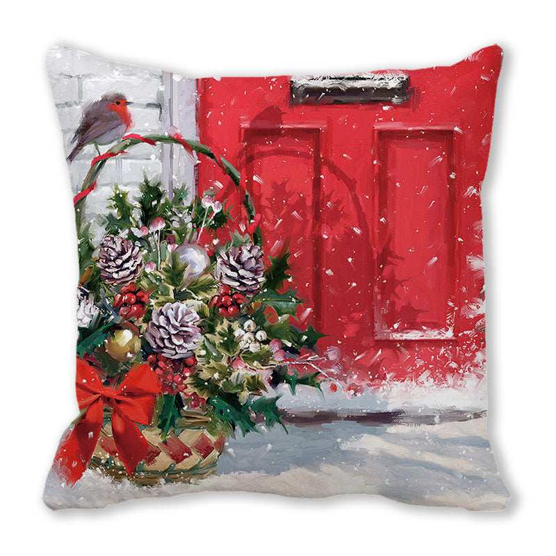 Merry Christmas Velvet Decorative Cushion ZT402