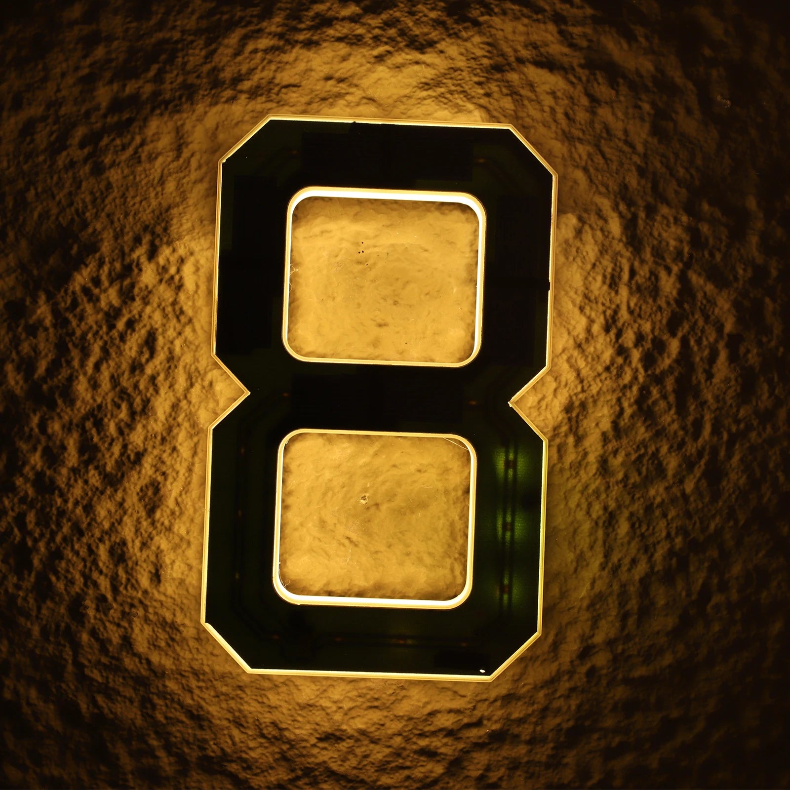 Custom Solar LED House Number Sign 6.7"
