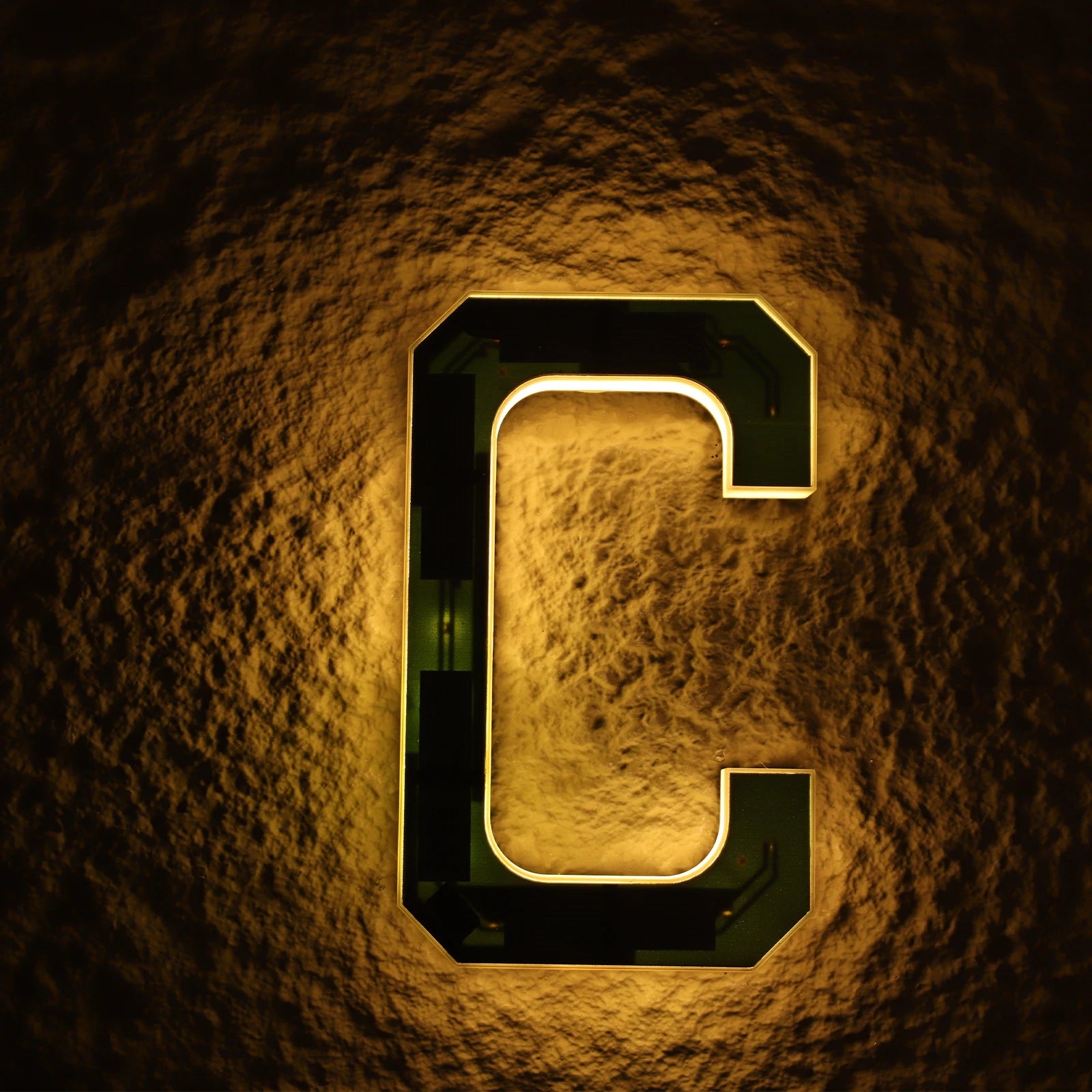 Custom Solar LED House Number Sign 6.7"