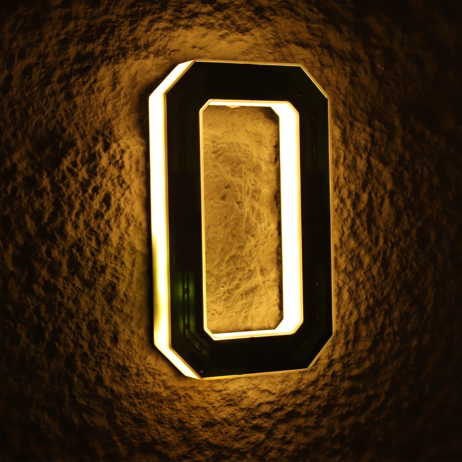 Custom Solar LED House Number Sign 6.7"