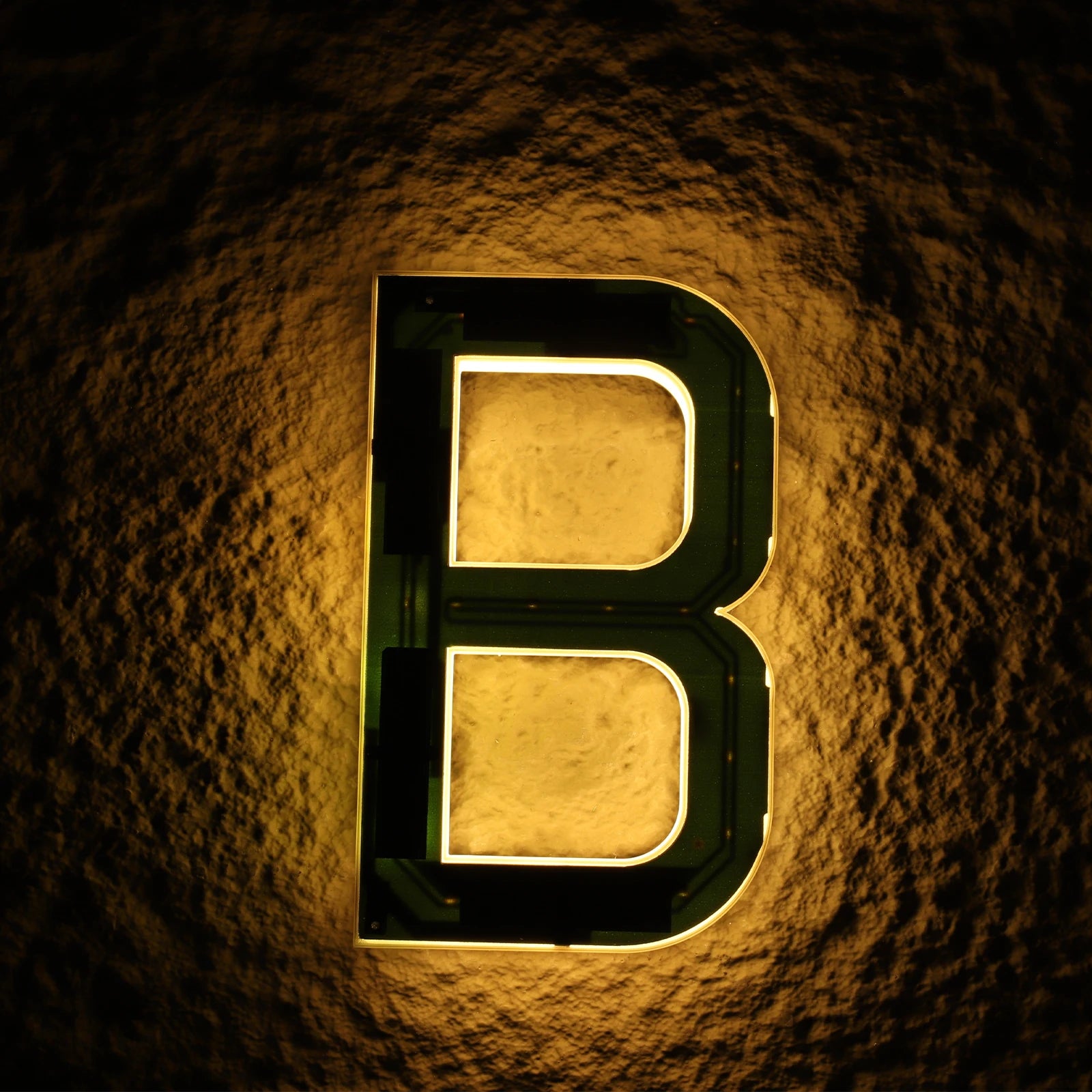 Custom Solar LED House Number Sign 6.7"