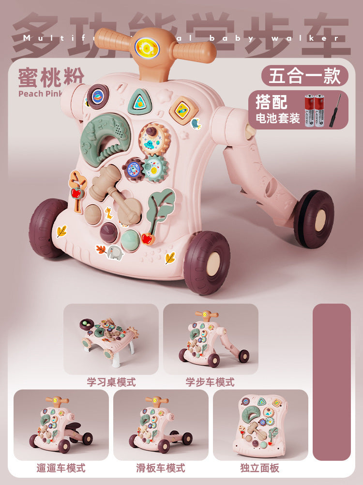Multifunctional Baby Walker with Anti-Tip Design