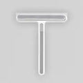 3-in-1 Glass Cleaning Brush with Handle and Squeegee