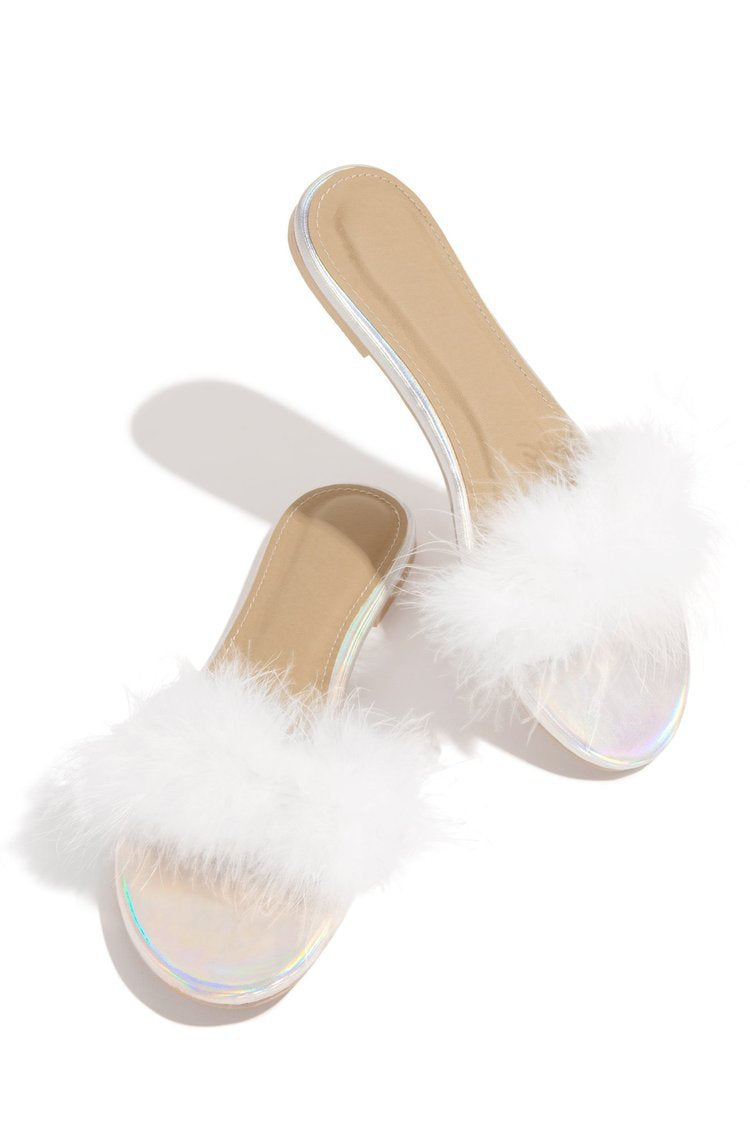 Plush Sandals and Slippers for Fashionable Ladies