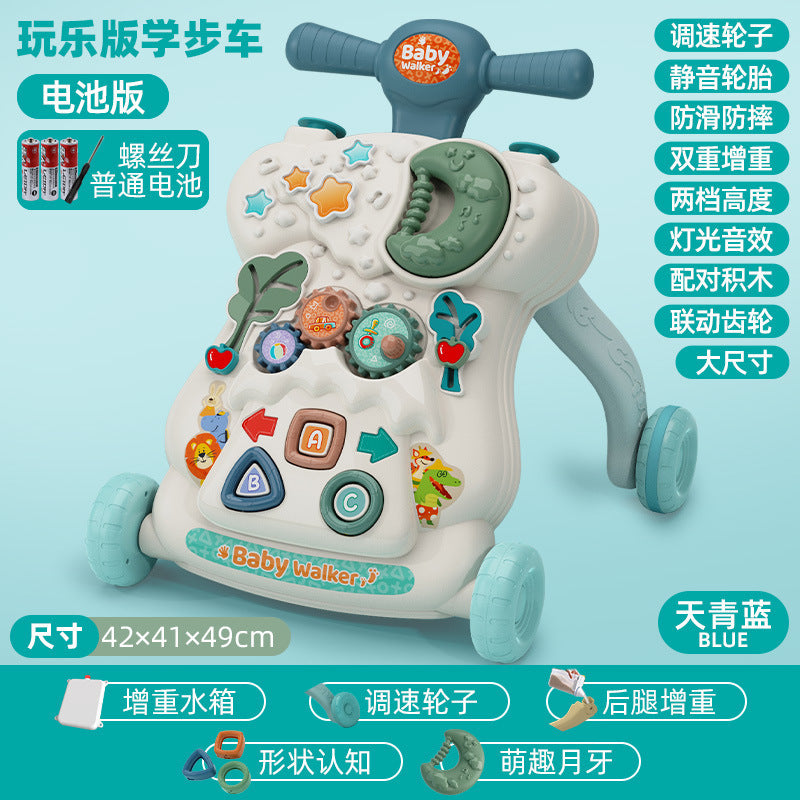 Multifunctional Baby Walker with Anti-Tip Design